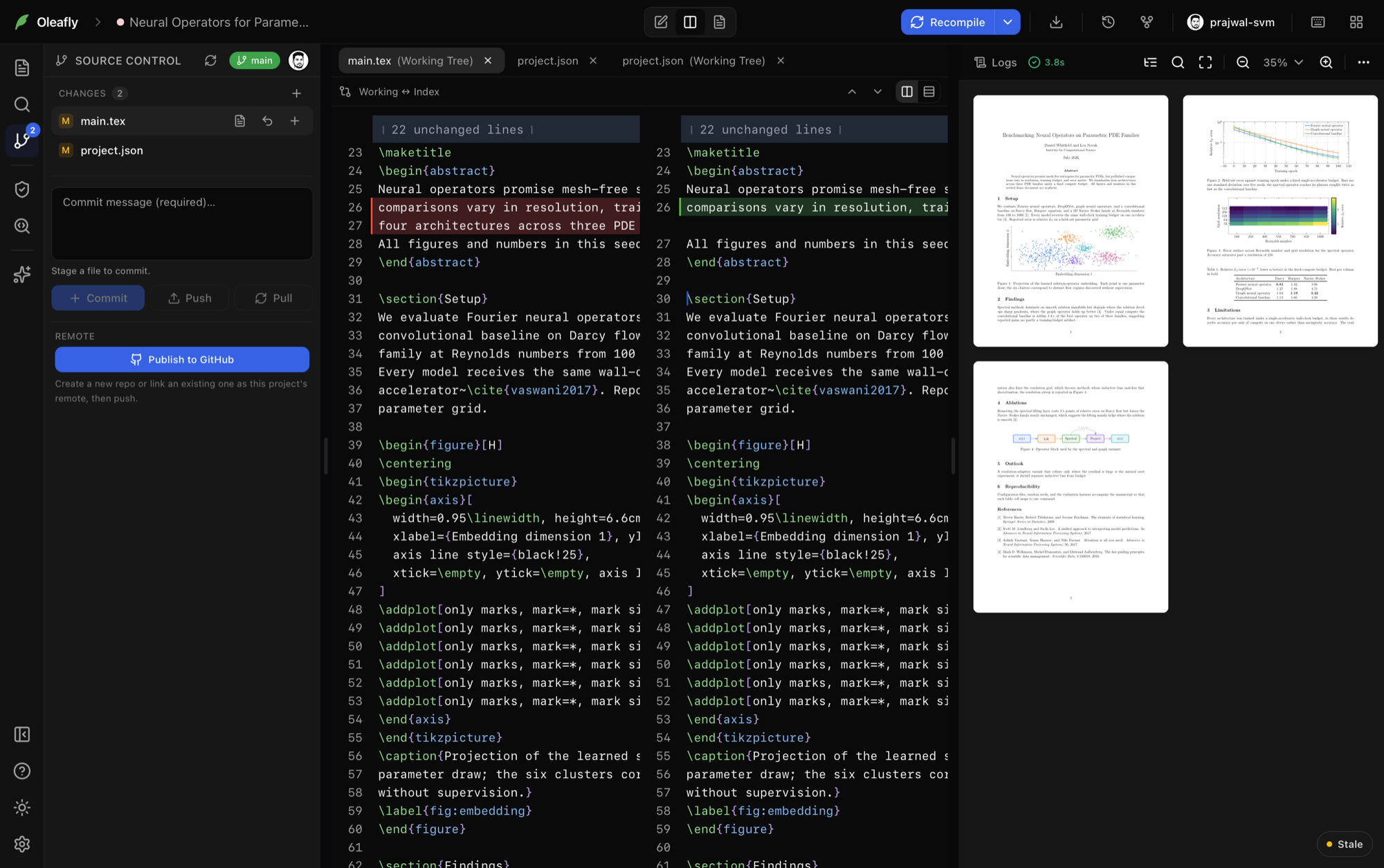 Two-page spread view in the PDF preview